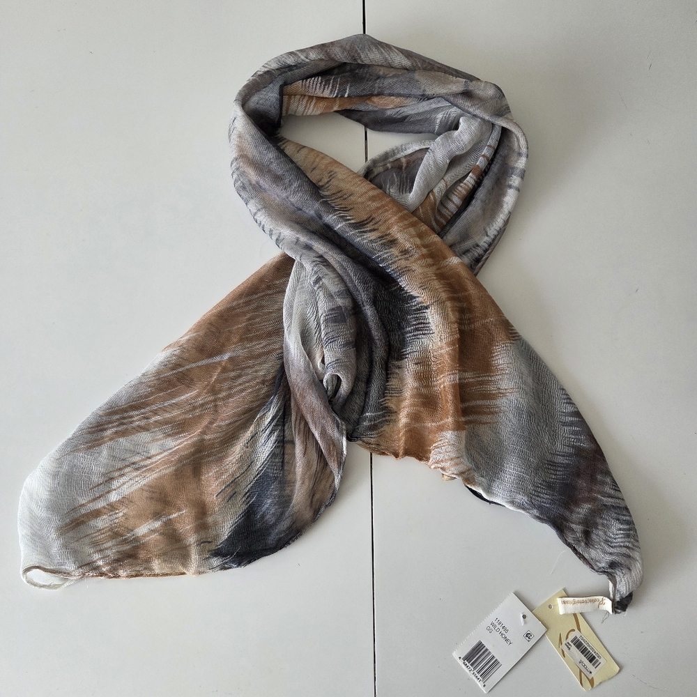 Collection‎ 18 Abstract Neutral Infinity Scarf In Wild Honey 17×50